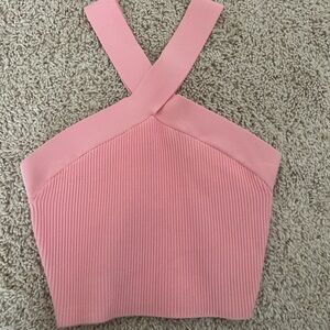 Aritzia Babaton Sculp Knit Criss Cross Cropped Tank - Size Small